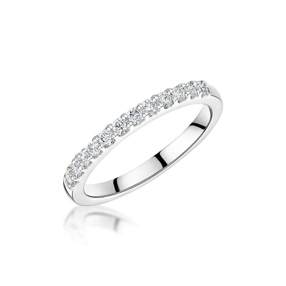 18ct White Gold 0.23ct G SI Brilliant Cut Diamond Eternity Ring