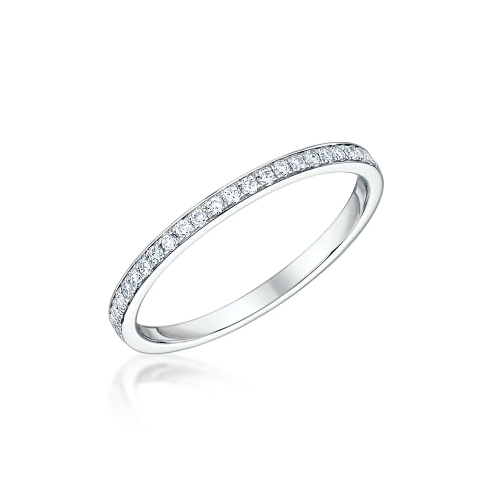 Platinum 0.25ct G/SI Brilliant Cut Diamond Full Eternity Ring