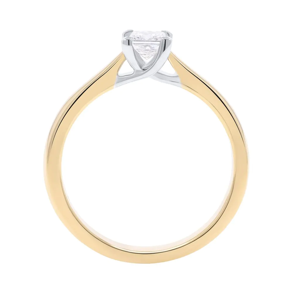 18ct Yellow Gold 0.30ct Diamond Solitaire Engagement Ring