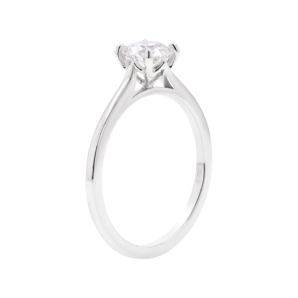 Wendy Platinum 0.71ct Brilliant Cut Diamond Solitaire Ring