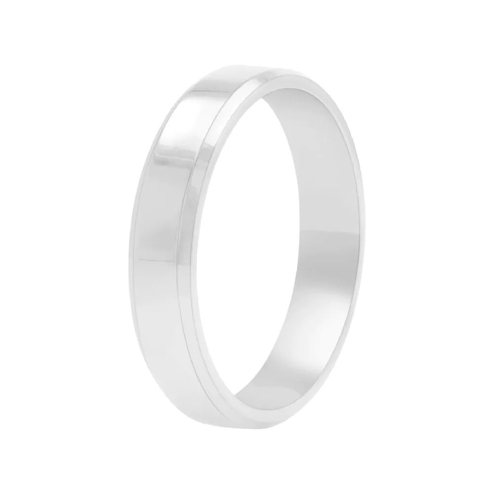 Platinum Standard Flat 4mm Wedding Ring