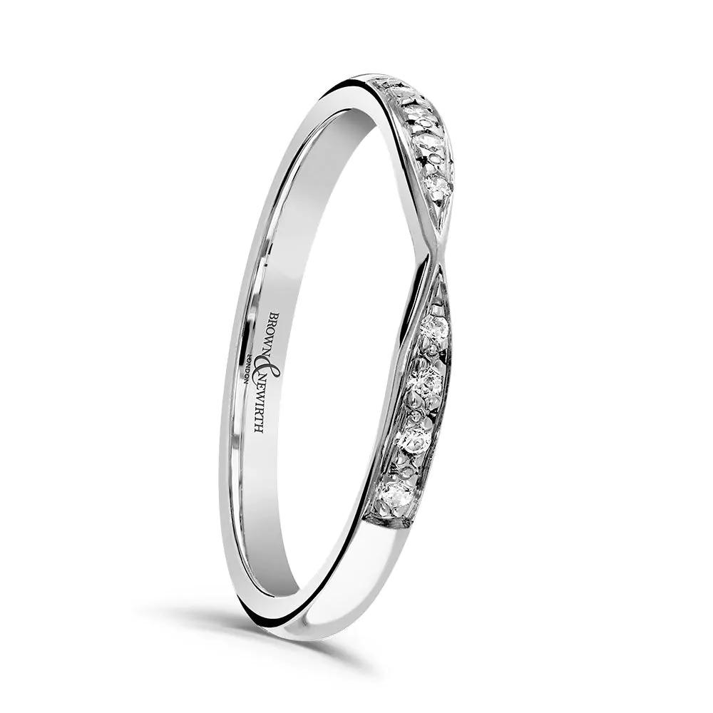 Platinum 0.05ct Diamond Eternity Ring