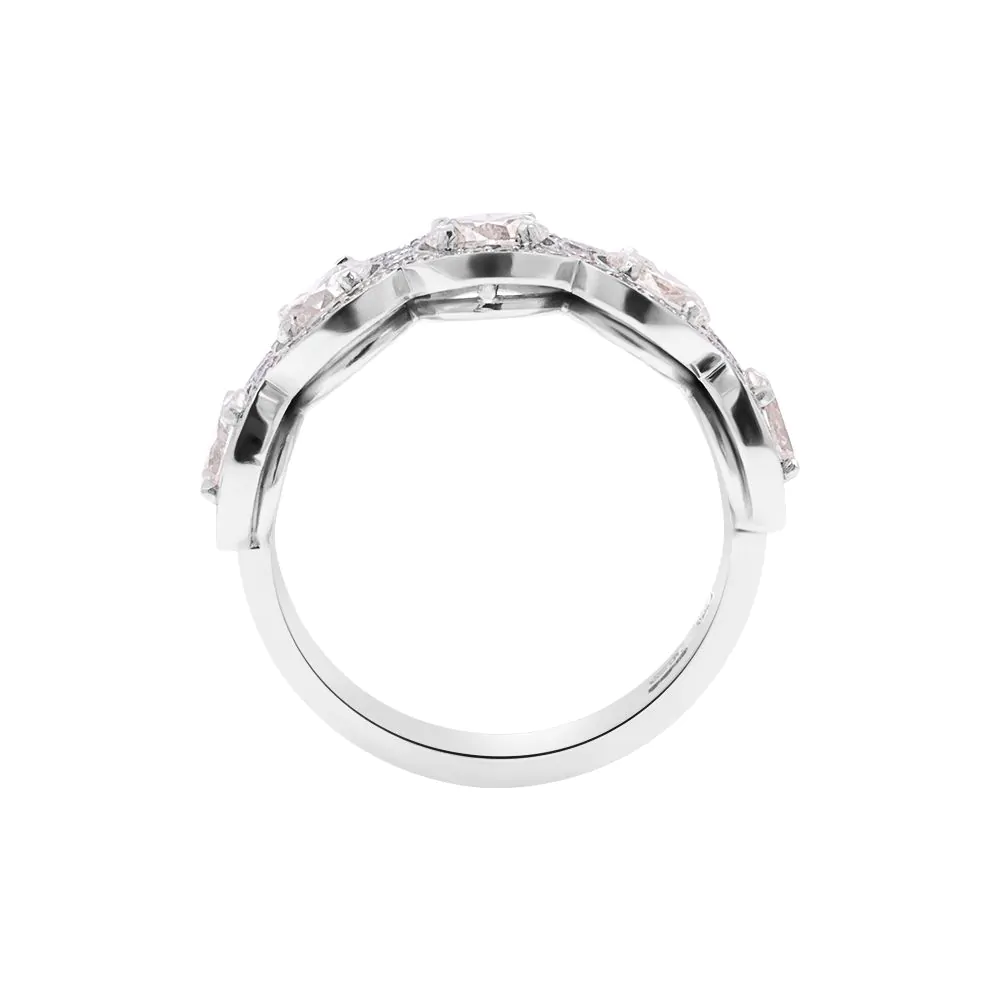 Platinum 1.53ct Diamond Five Stone Eternity Ring