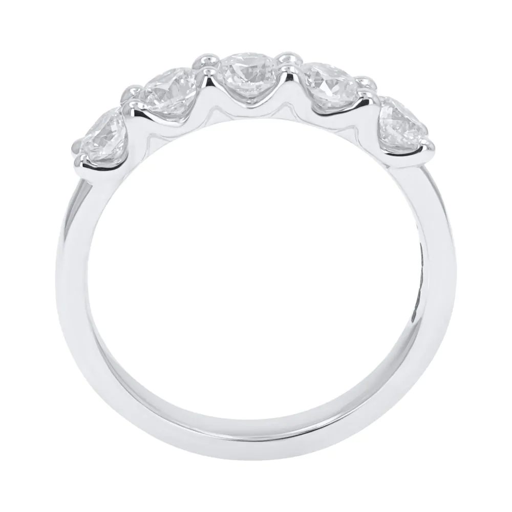 Platinum 1.00ct Five Stone Diamond Ring
