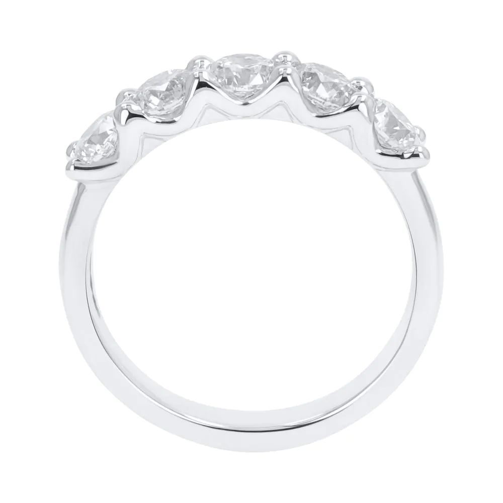 Platinum 1.50ct Five Stone Diamond Ring