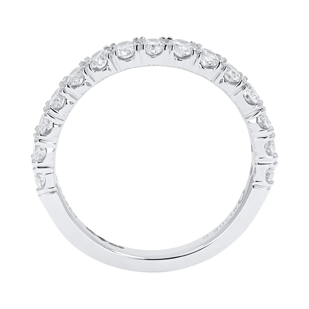 Platinum 0.90ct Diamond Half Eternity Ring
