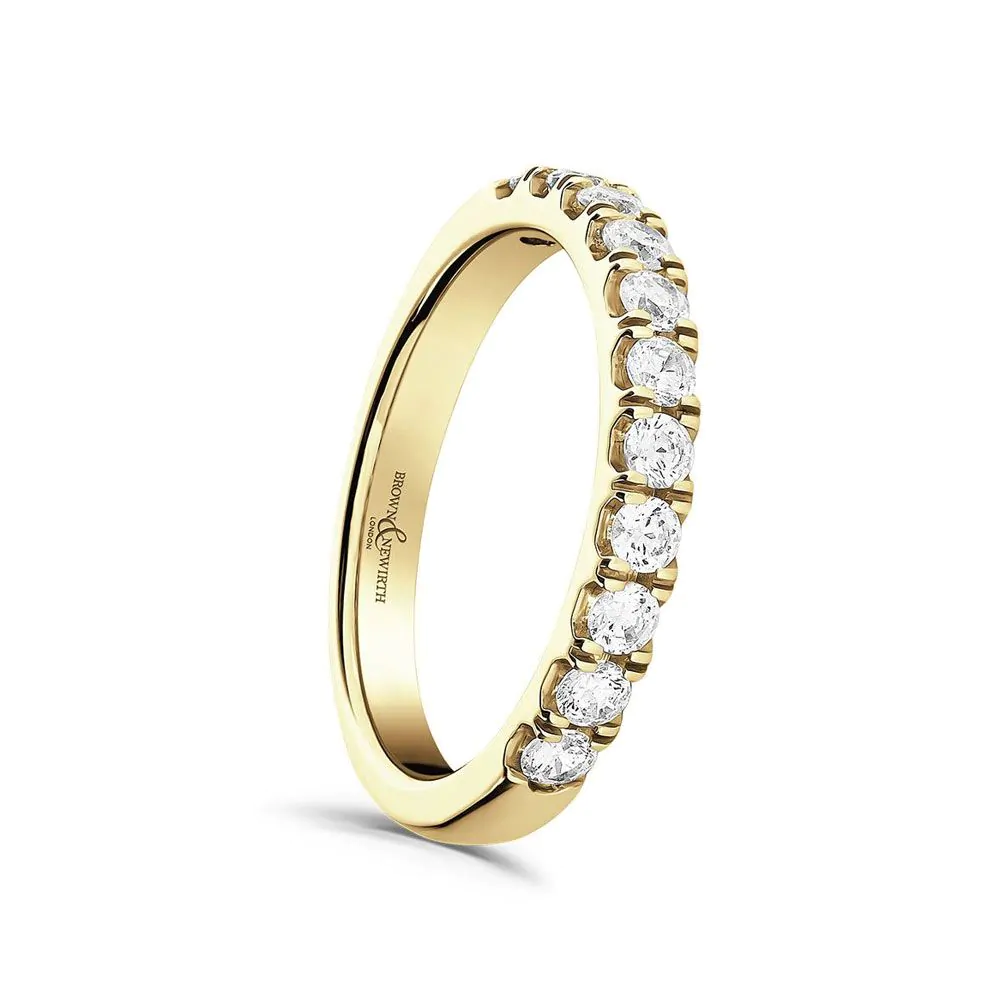 18ct Yellow Gold and 0.50ct Diamond Wedding Ring
