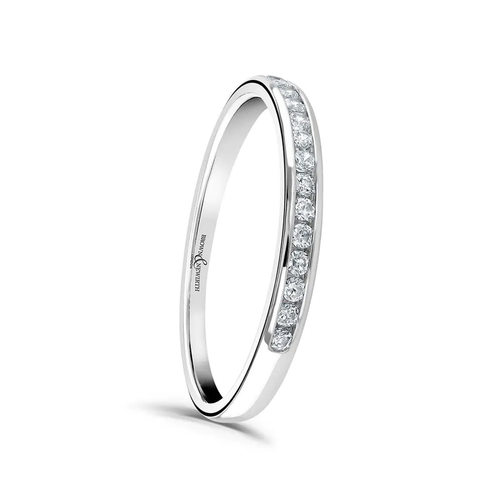 Platinum and 0.15ct Diamond Eternity Ring