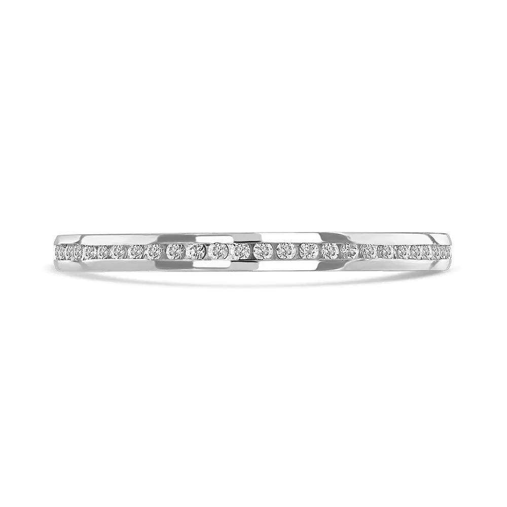 Platinum and 0.27ct Diamond Wedding Ring