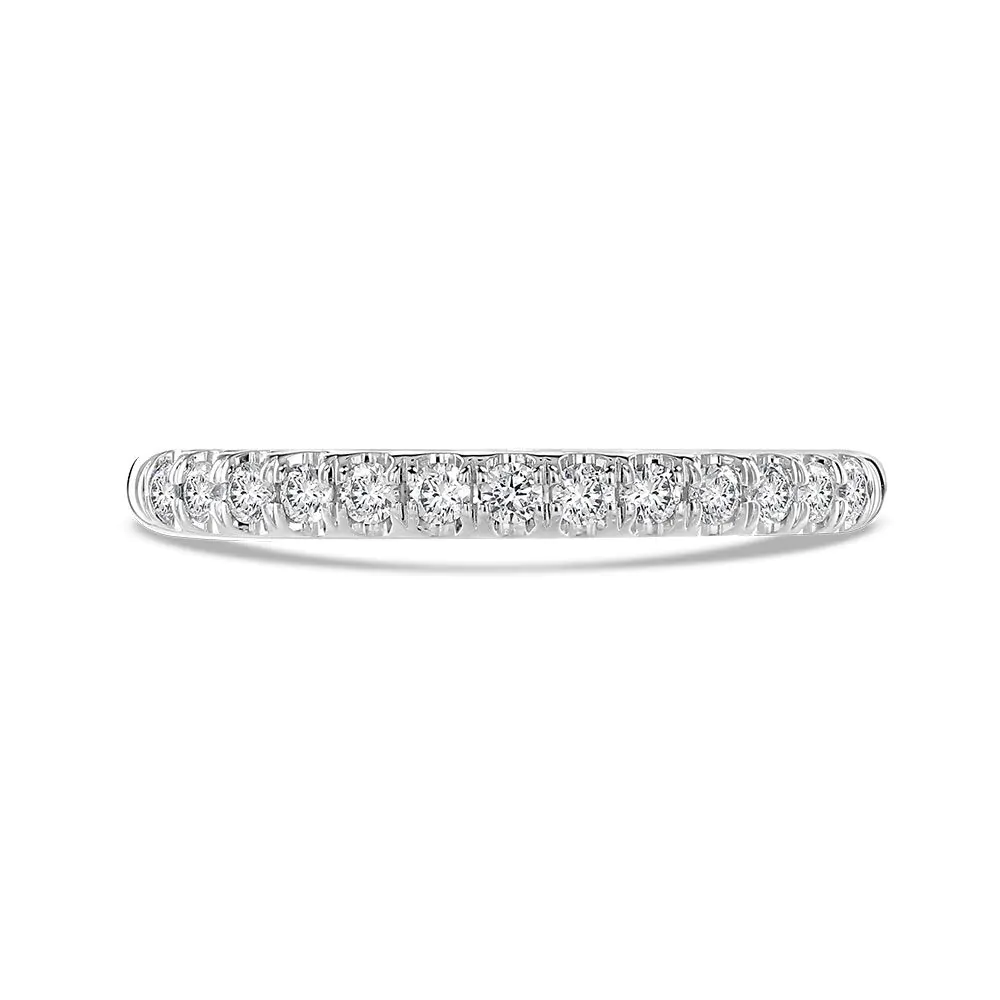 Platinum and 0.20ct Diamond Wedding Ring