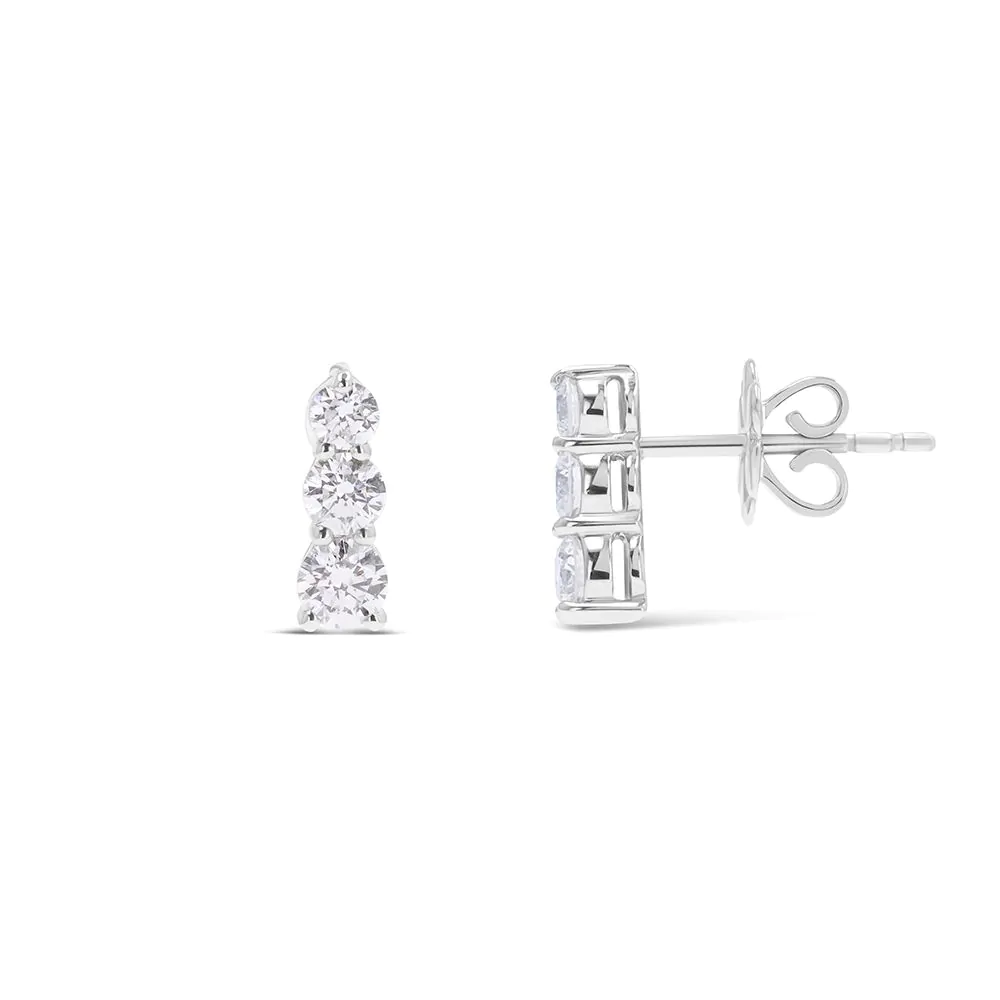 Platinum 0.54ct Diamond Drop Earrings