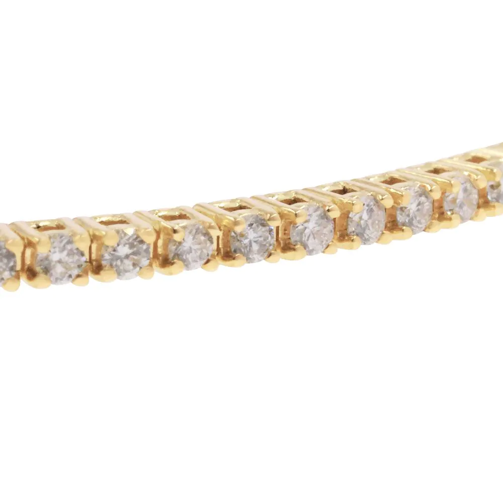18ct Yellow Gold 1.03ct Diamond Line Bracelet
