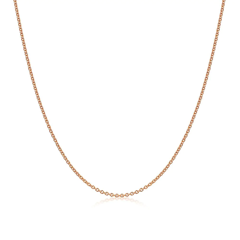 18ct Rose Gold Trace 18