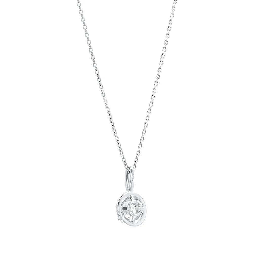 Platinum Anna 0.93ct Diamond Pendant with Chain