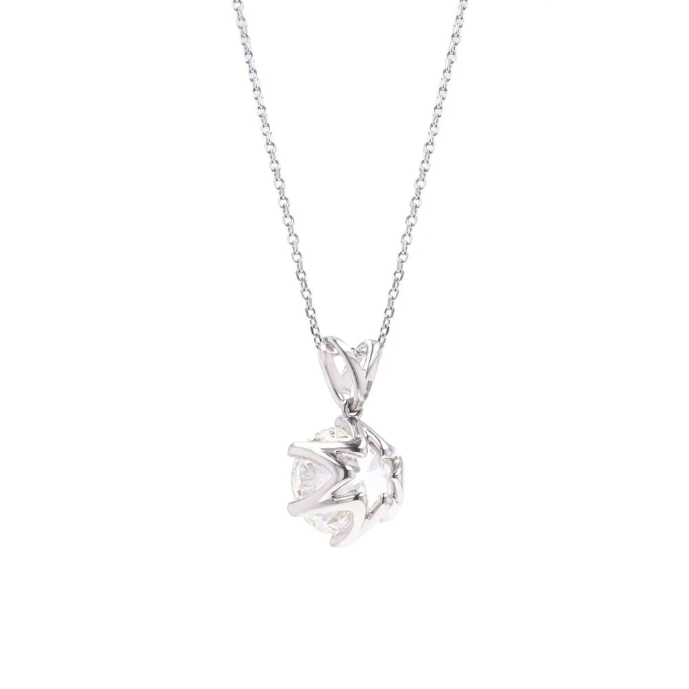 Platinum Suzanne 4.01ct Diamond Pendant and Chain