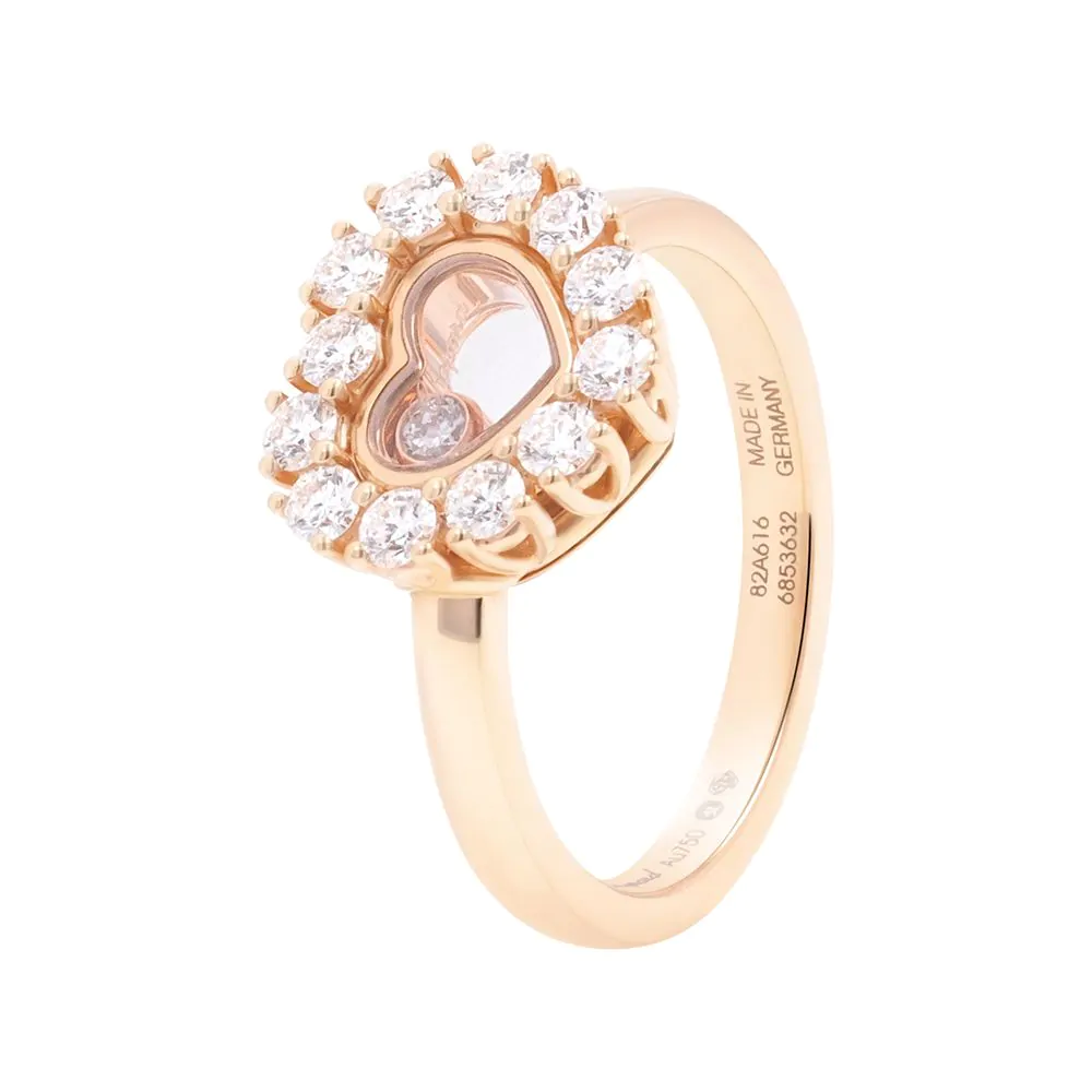 Chopard Happy Diamonds 18ct Rose Gold and Diamond Ring 82A616-5111