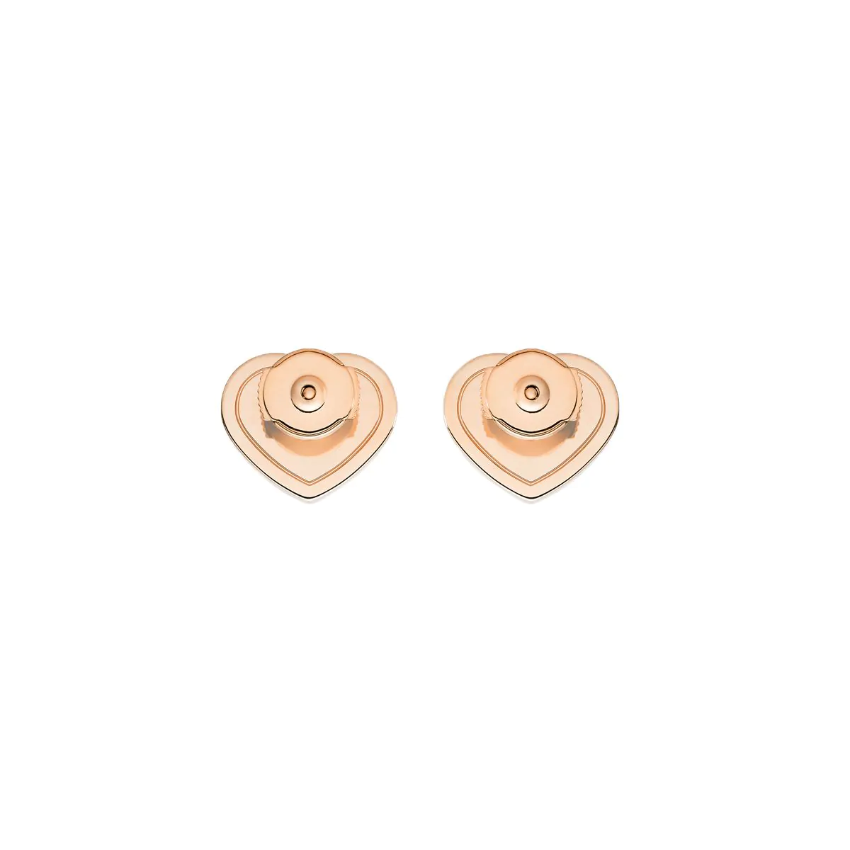 Chopard Happy Hearts 18ct Rose Gold & Mother of Pearl Stud Earrings 839482-5301