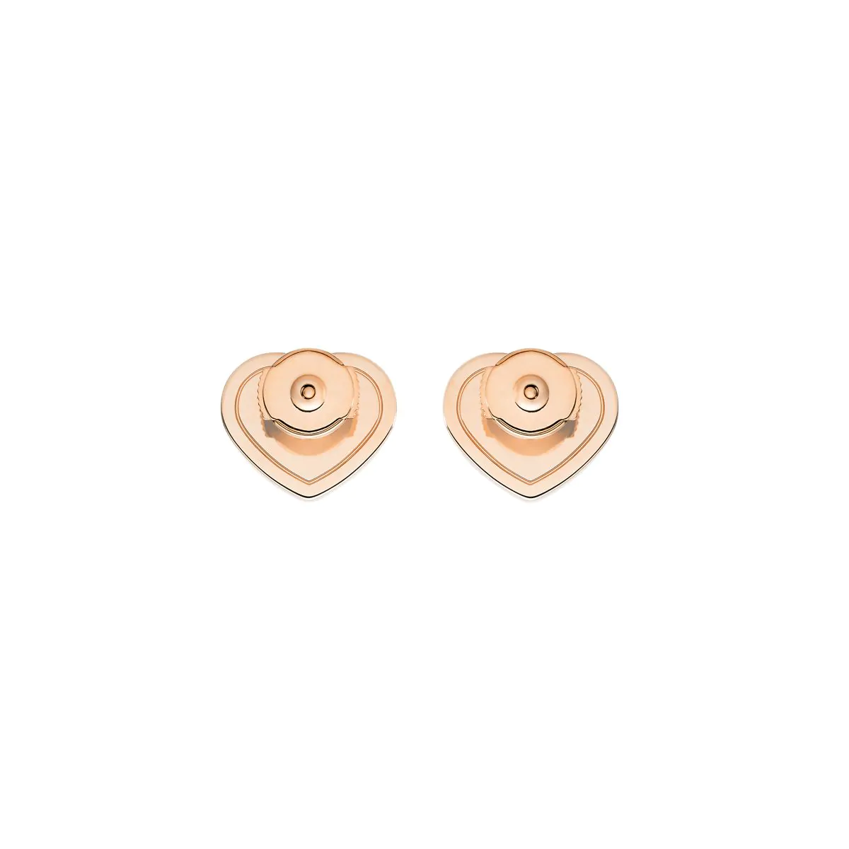 Chopard Happy Hearts 18ct Rose Gold & Black Onyx Stud Earrings