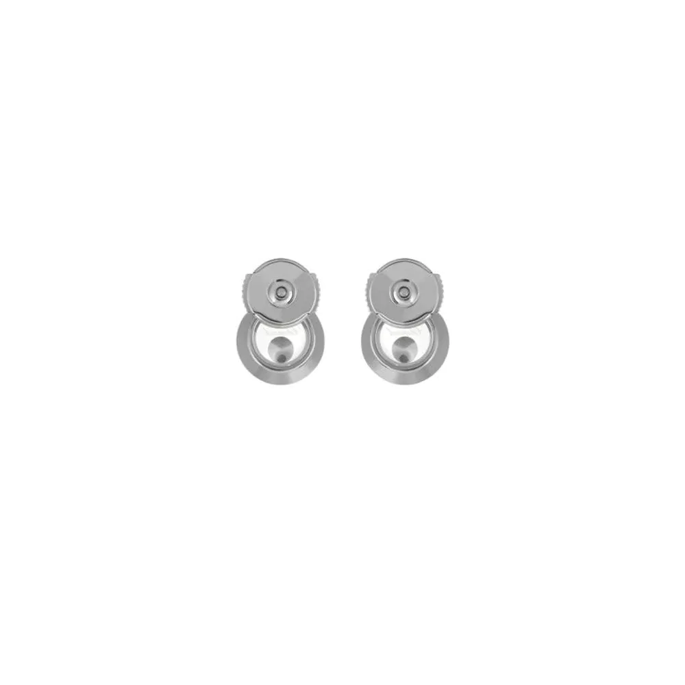 Chopard Happy Diamonds Icons 18ct White Gold & Diamond Stud Earrings 83A017-1001