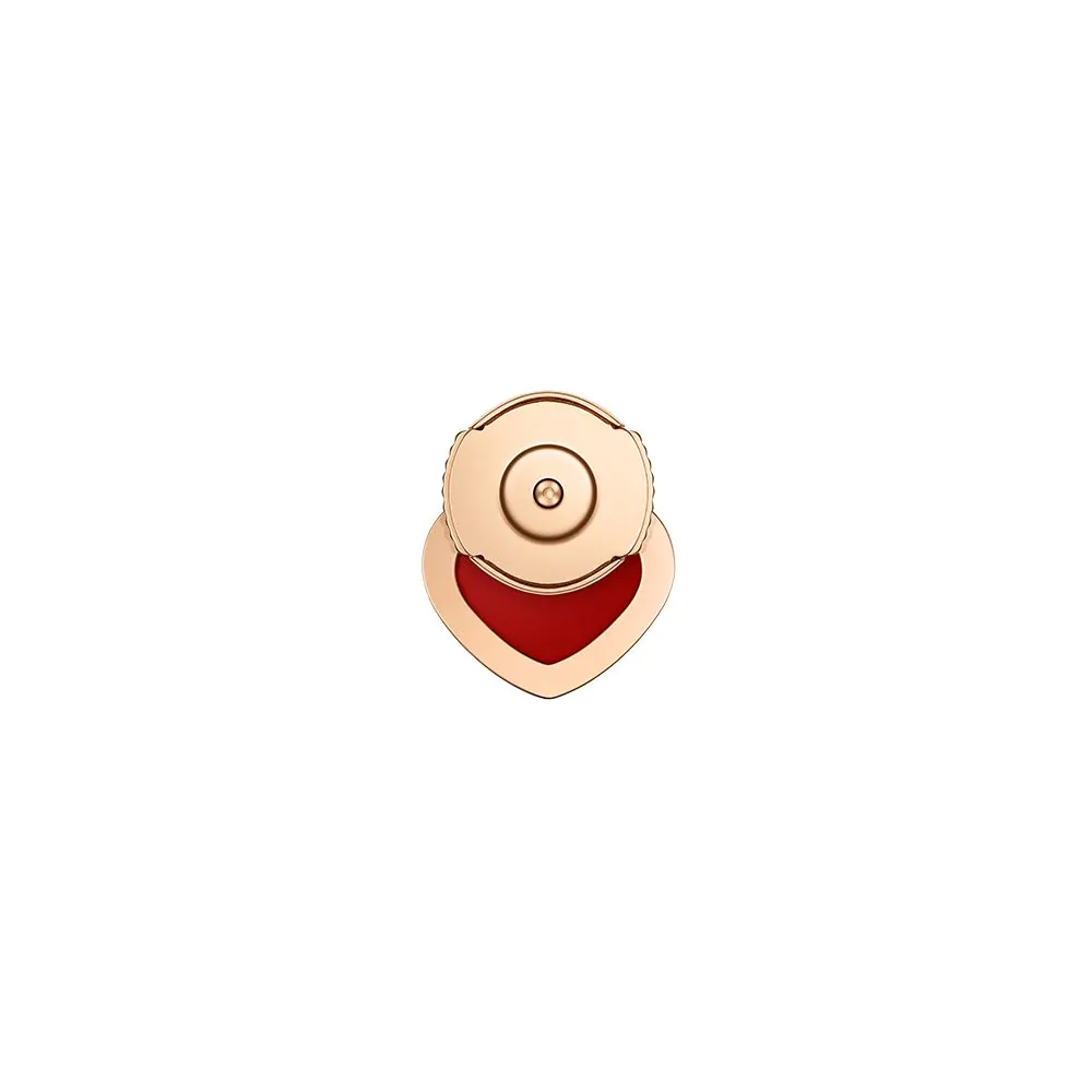 Chopard My Happy Hearts 18ct Rose Gold & Red Carnelian Single Earring 83A086-5802