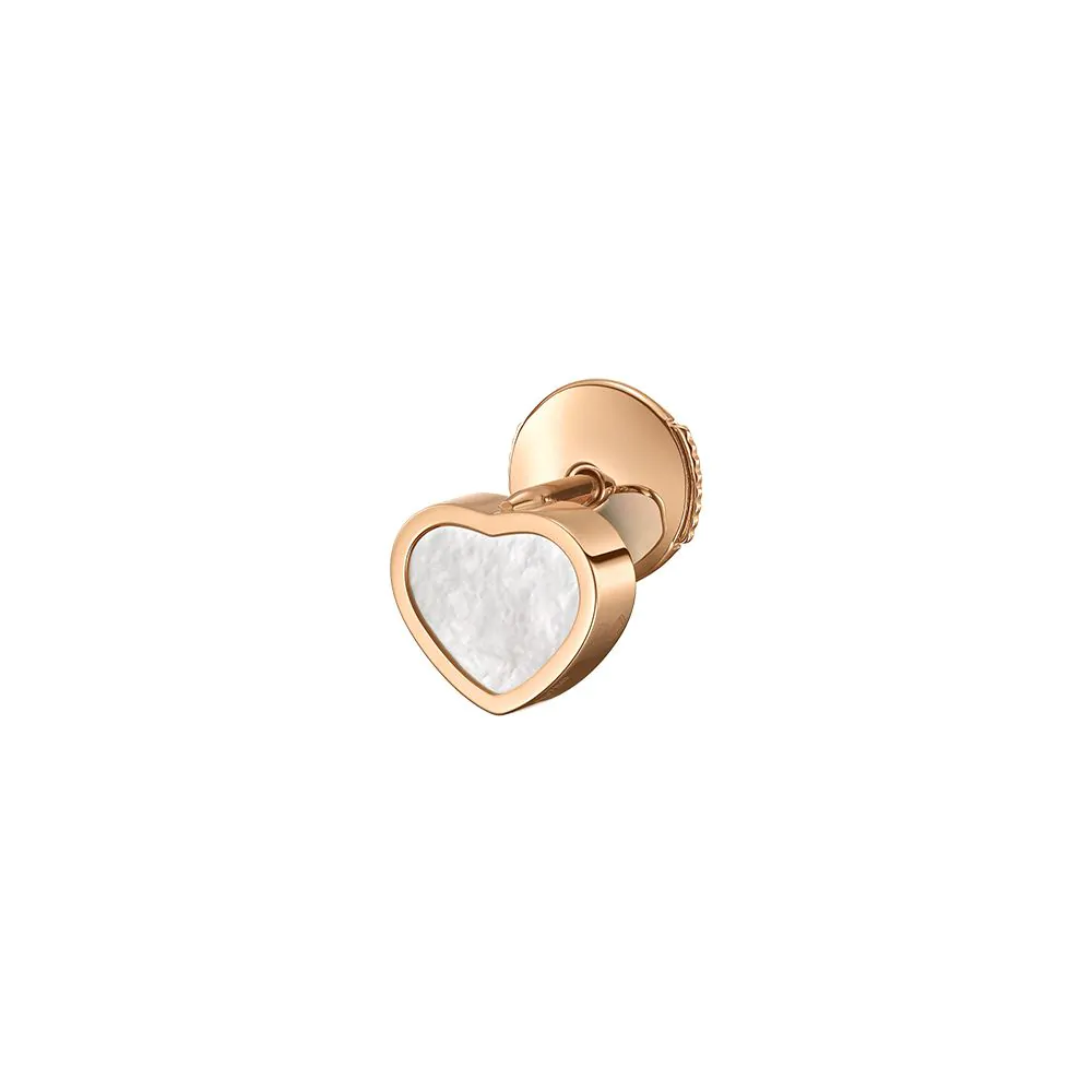 Chopard My Happy Hearts 18ct Rose Gold & White Mother of Pearl Single Earring 83A086-5302