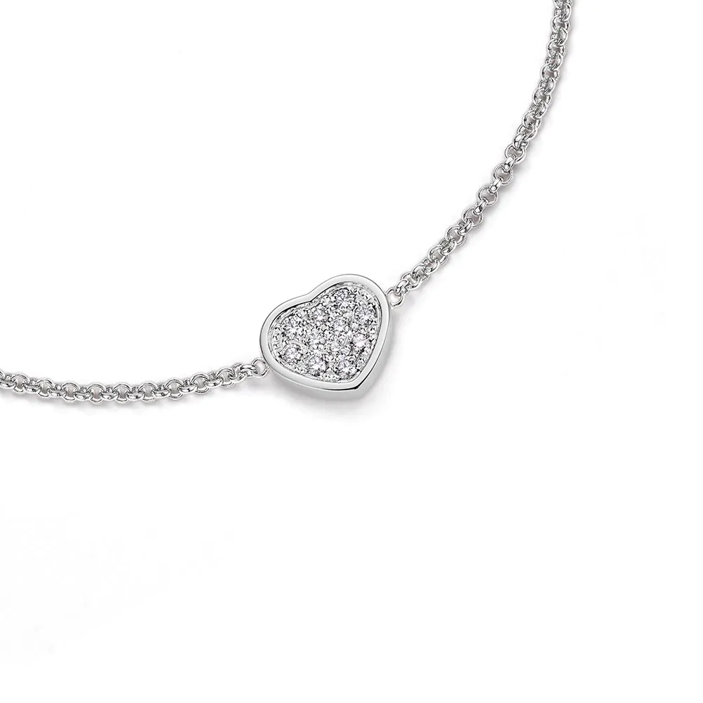 Chopard My Happy Hearts 18ct White Gold & Diamond Bracelet 85A086-1091