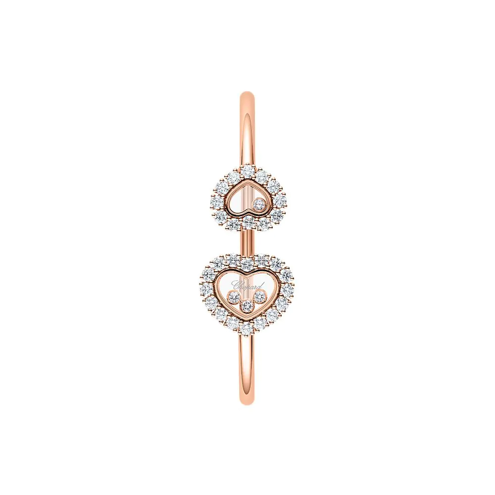 Chopard Happy Diamond Icons 18ct Rose Gold & Diamond Bracelet 85A615-5002