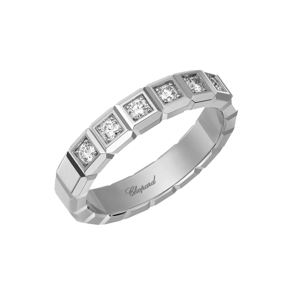 Chopard Ice Cube 18ct White Gold Diamond Ring 829834-1041