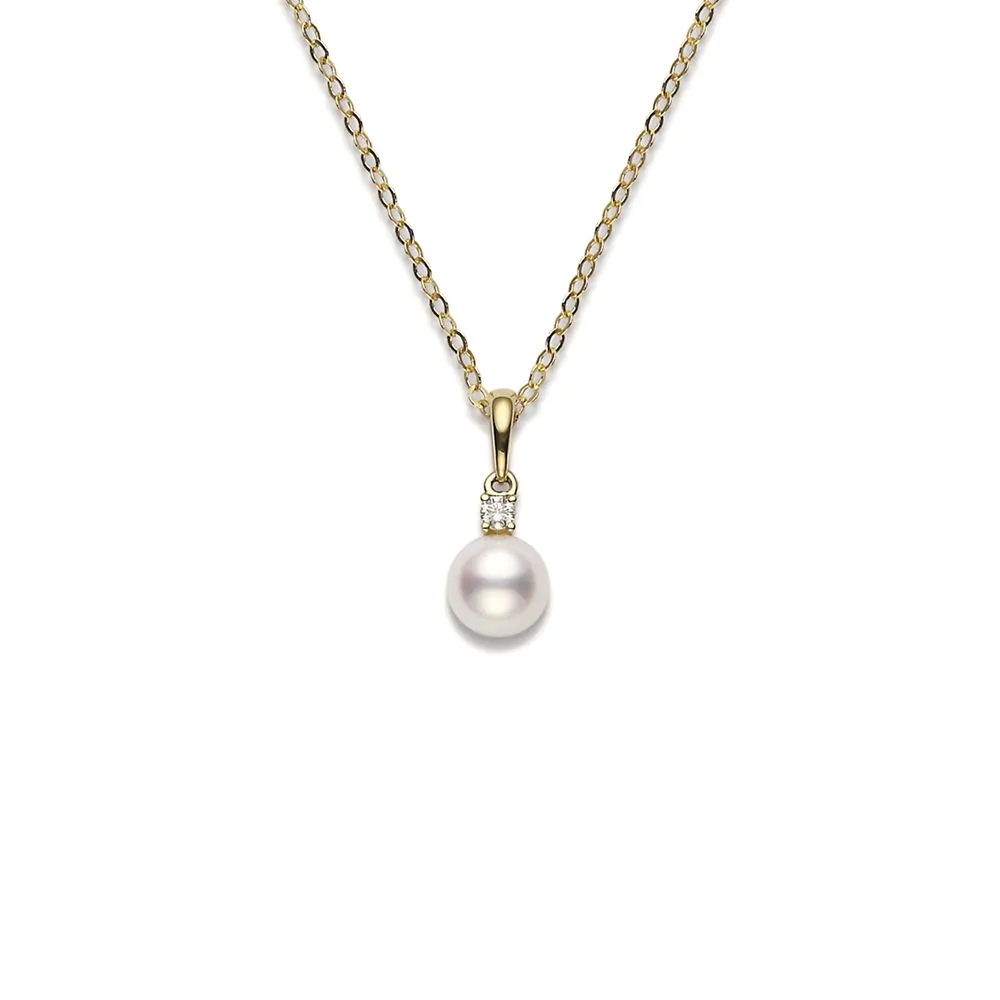 Mikimoto Classic18ct Yellow Gold Classic Collection Grade AA Pearl Necklace