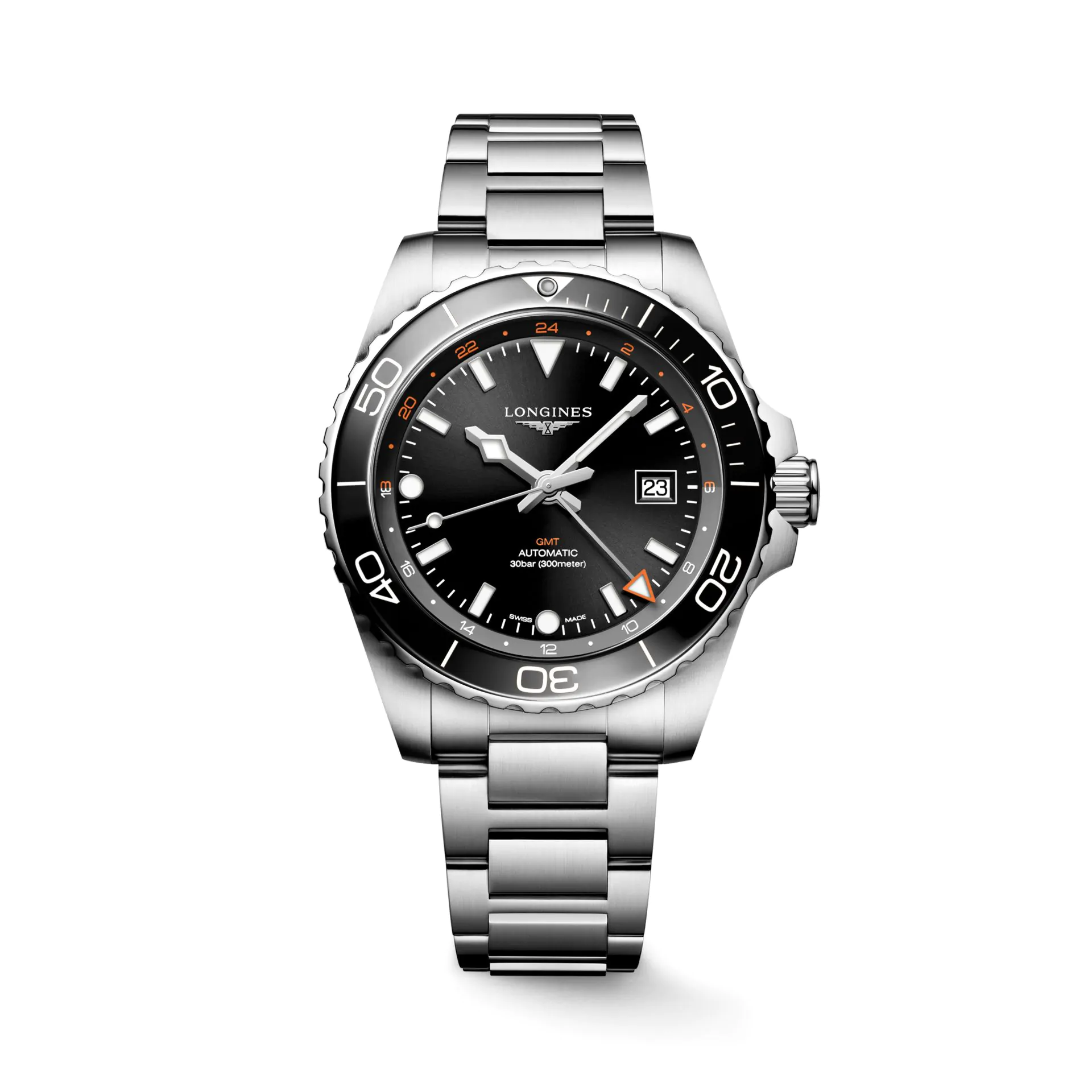 Longines Hydroconquest GMT 43mm Watch L3.890.4.56.6