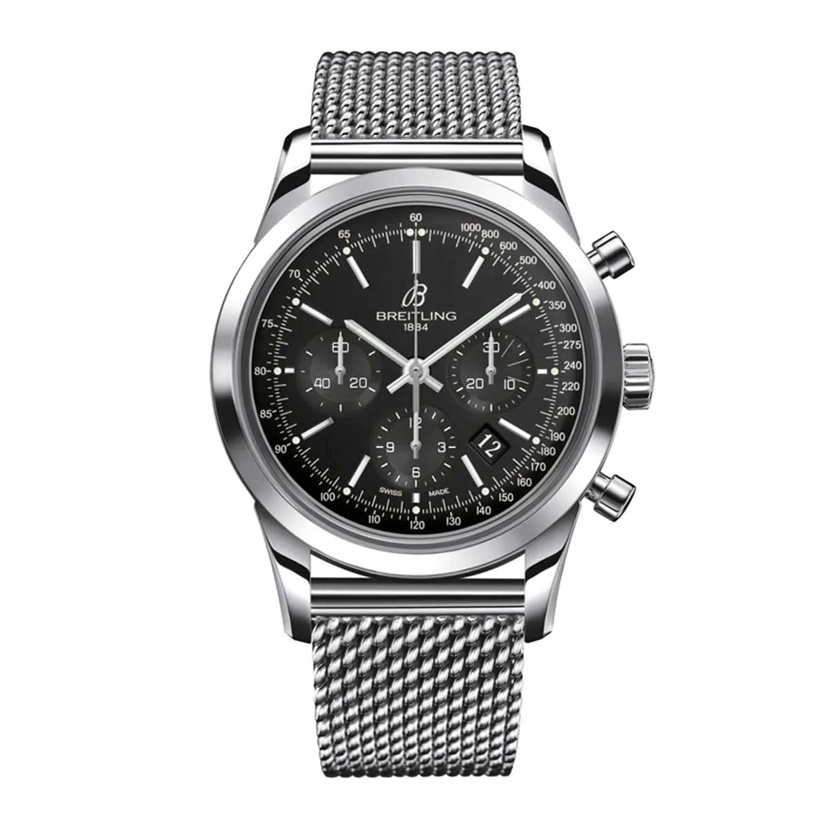 Pre-Owned  Breitling Transocean Gents Watch 43mm AB015212/BA99/154A