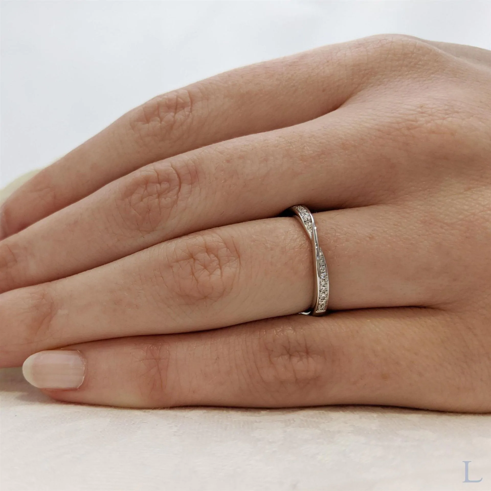 Esme Platinum 0.11ct Brilliant Cut Diamond Eternity Ring
