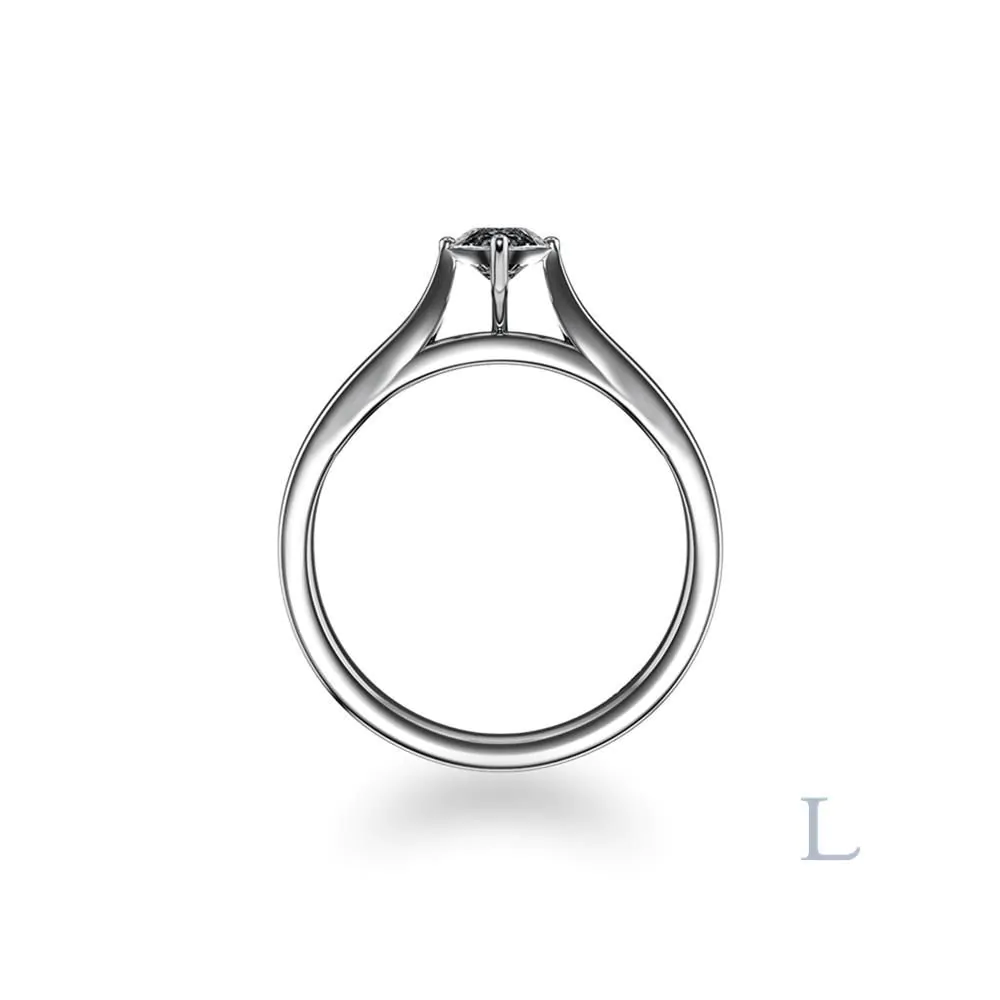 Platinum 0.50ct G SI1 Marquise Cut Diamond Solitaire Ring