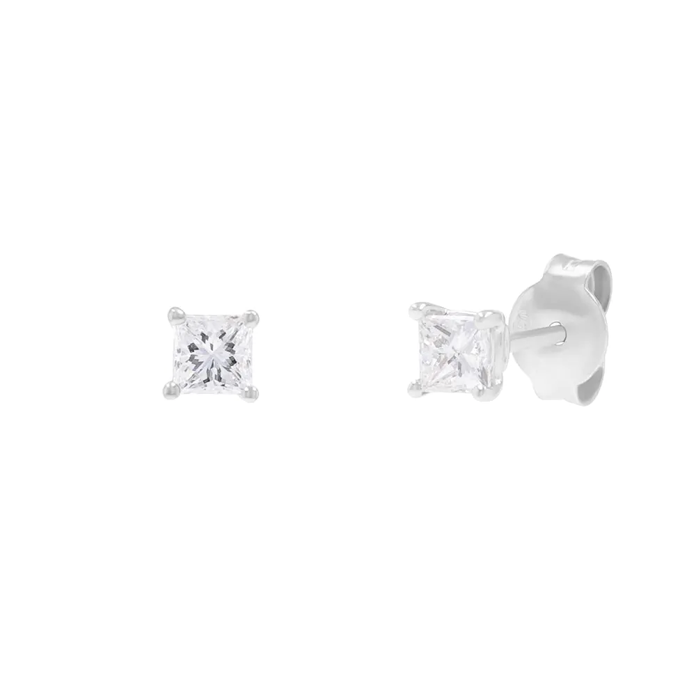 18ct White Gold 0.50ct Diamond Stud Earrings