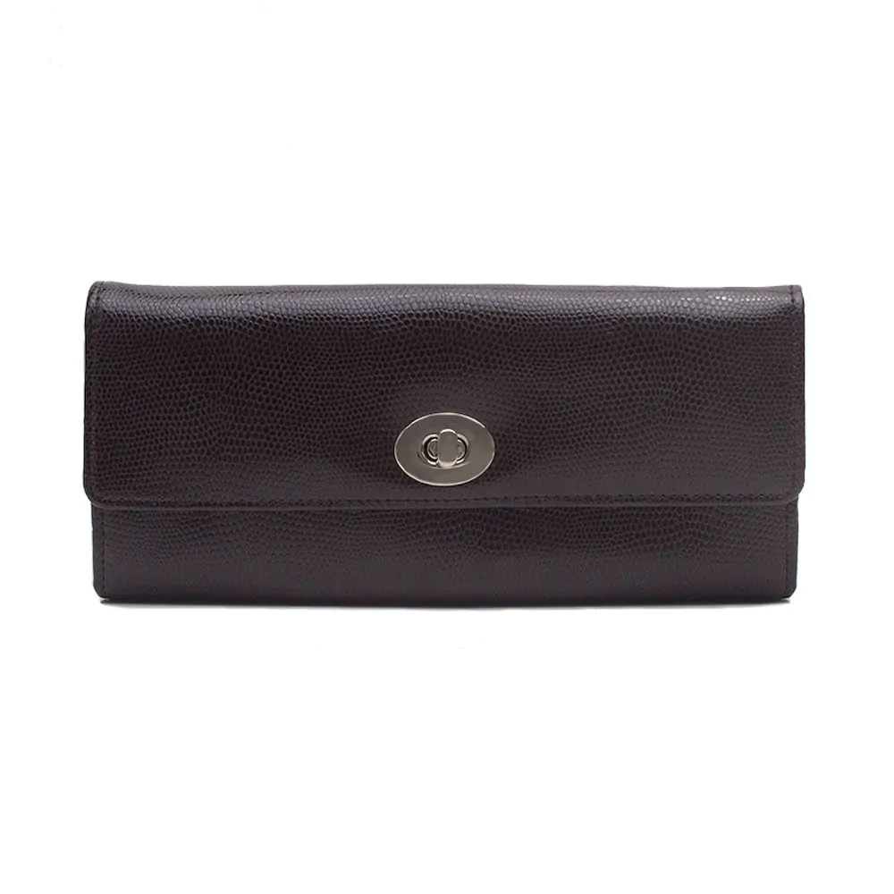 WOLF London Cocoa Leather Jewellery Roll 315306