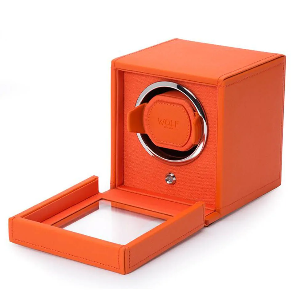 WOLF Cub Orange Watch Winder With Cover 461139