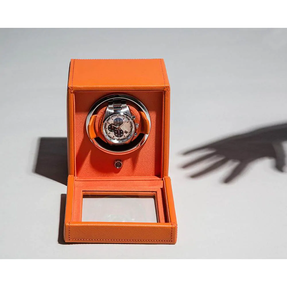 WOLF Cub Orange Watch Winder With Cover 461139