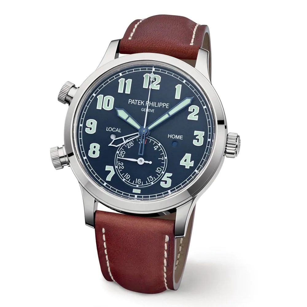Patek Philippe Calatrava Pilot Travel Time 42mm Watch 5524G-001