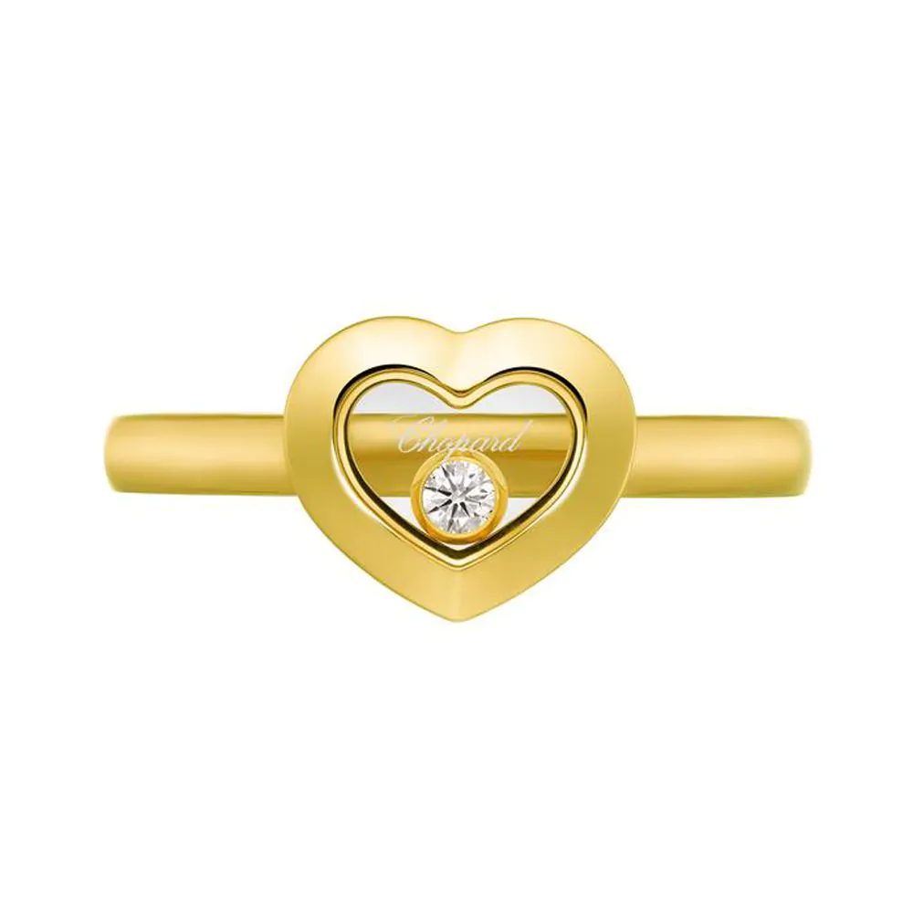 Chopard Happy Diamonds Icons 18ct Yellow Gold & Diamond Ring 82A054-0109