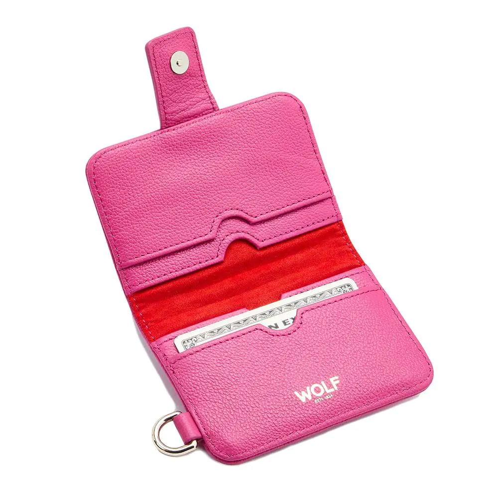 WOLF Mimi Pink Credit Card Holder with Wristlet 768290