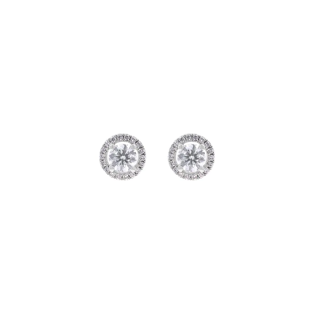 18ct White Gold 0.57ct Diamond Stud Earrings