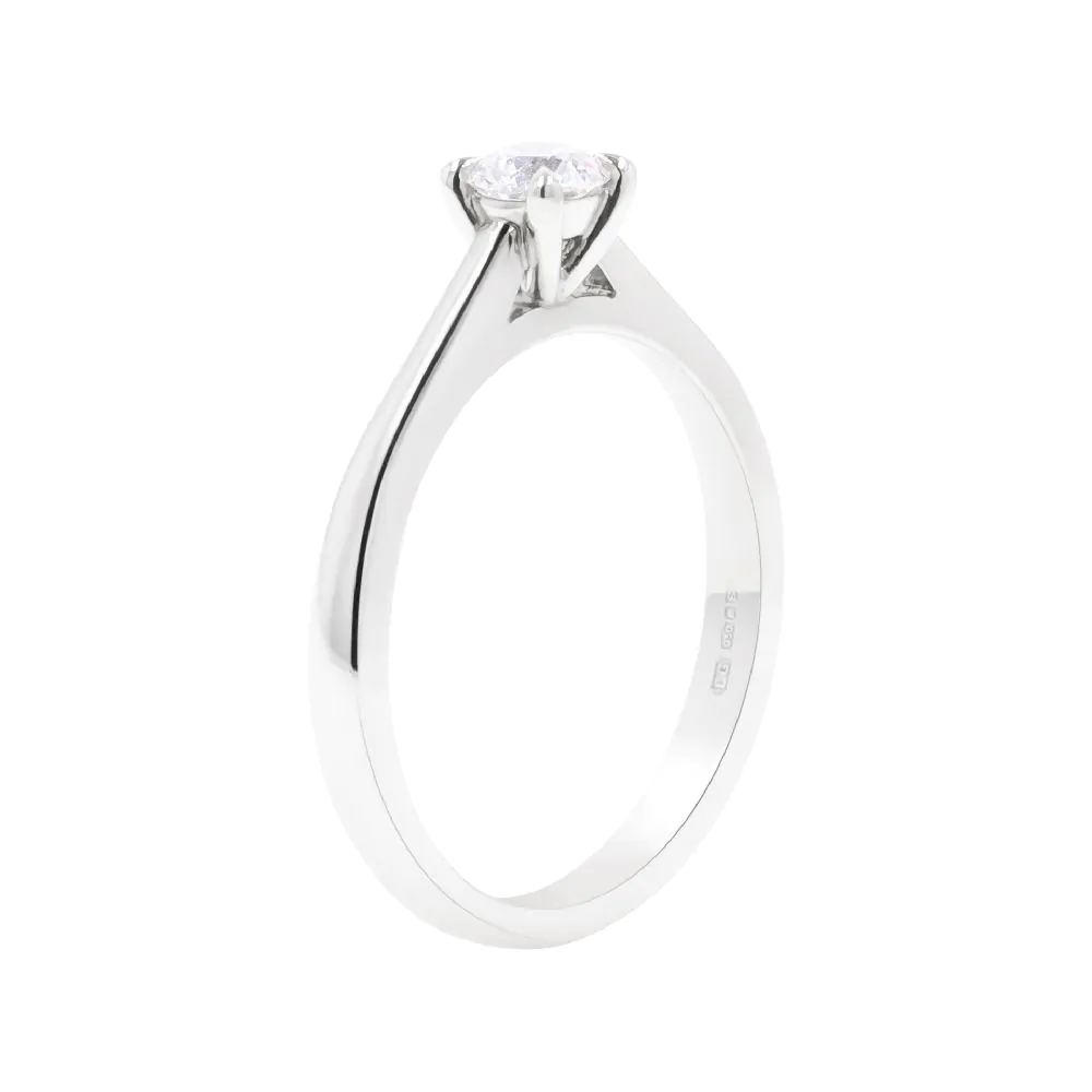 Platinum 0.30ct Diamond Solitaire Engagement Ring