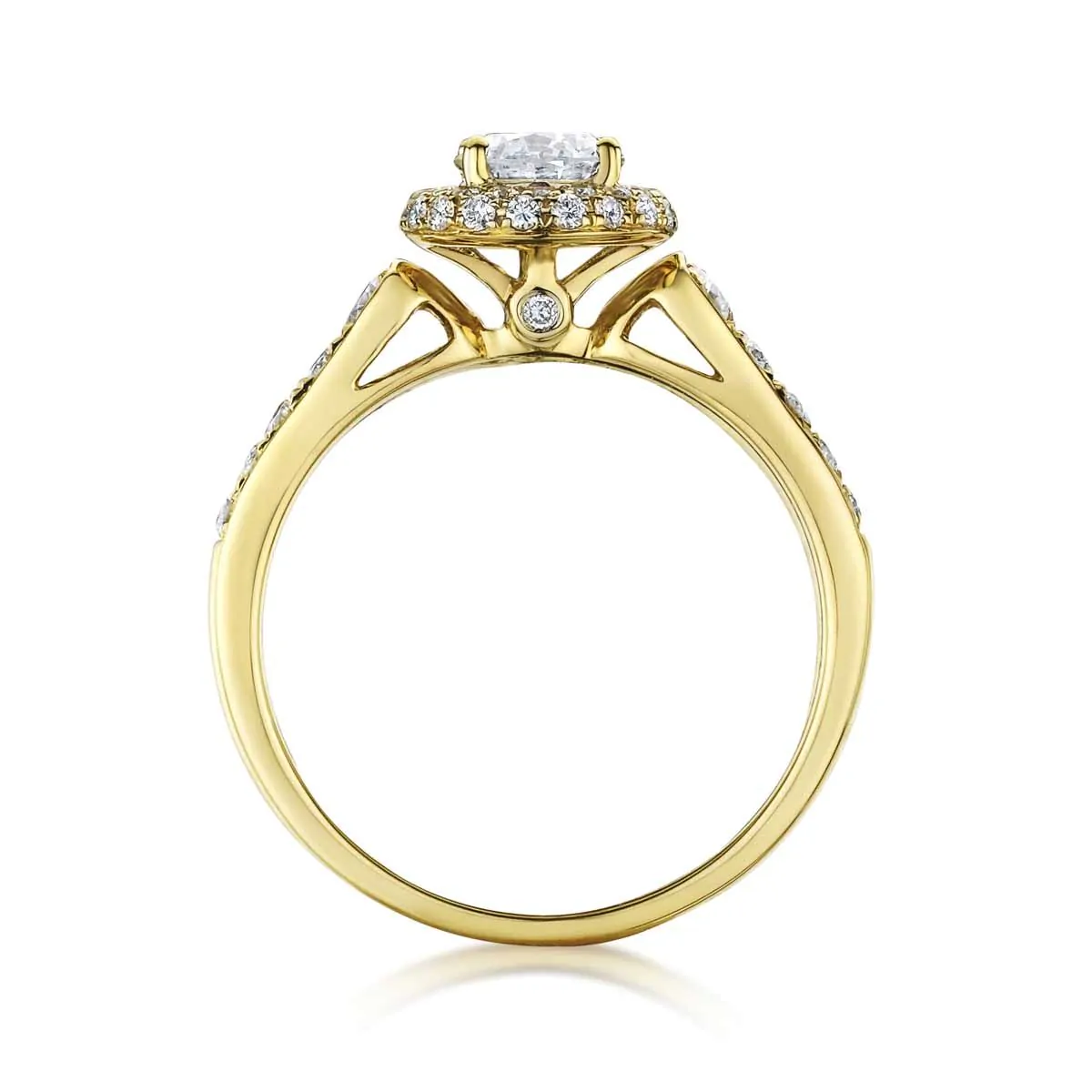 Yellow Gold 0.71ct Diamond Ring