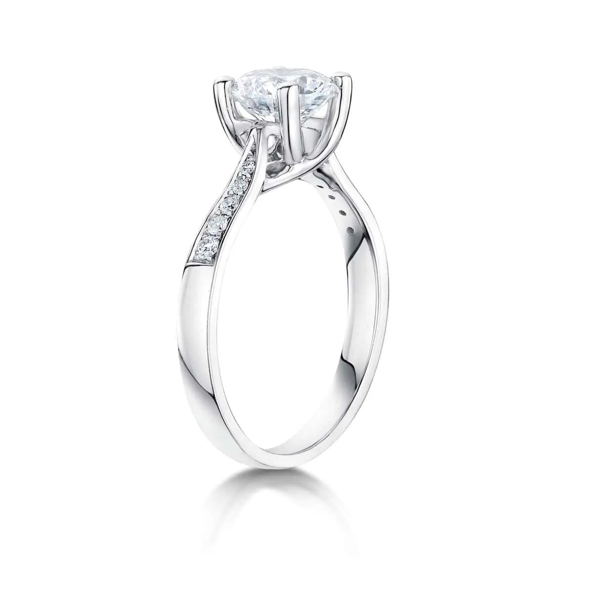 Esme Platinum 0.80ct Solitaire Brilliant Cut Diamond Ring