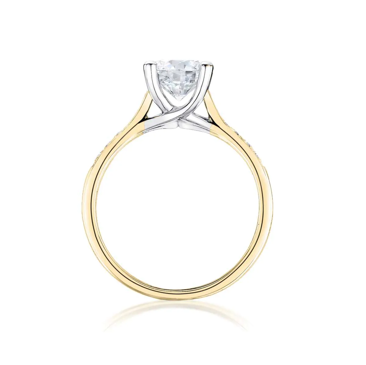 Esme Yellow Gold 0.38ct D/SI1 Diamond Ring