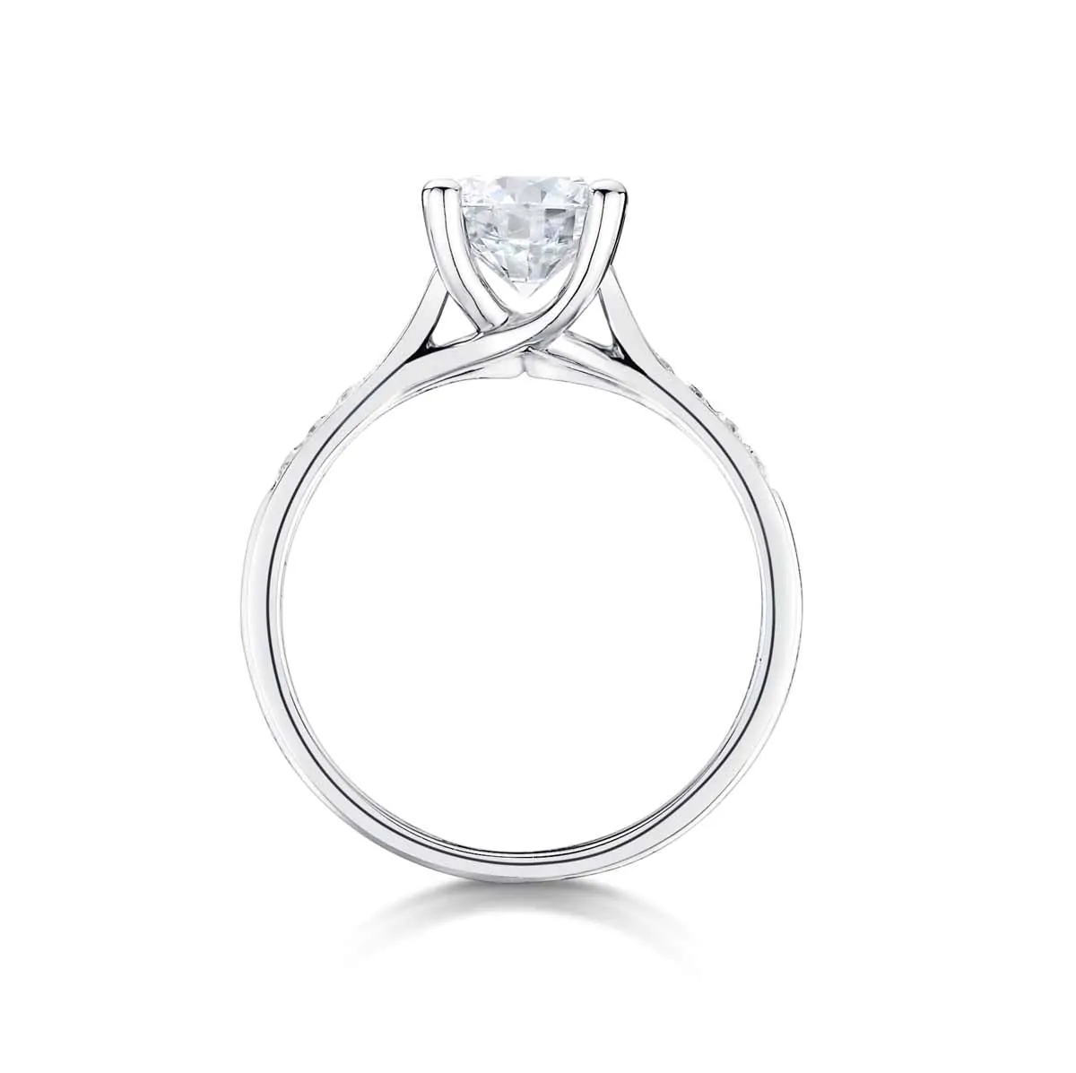 Esme Platinum 0.80ct Solitaire Brilliant Cut Diamond Ring