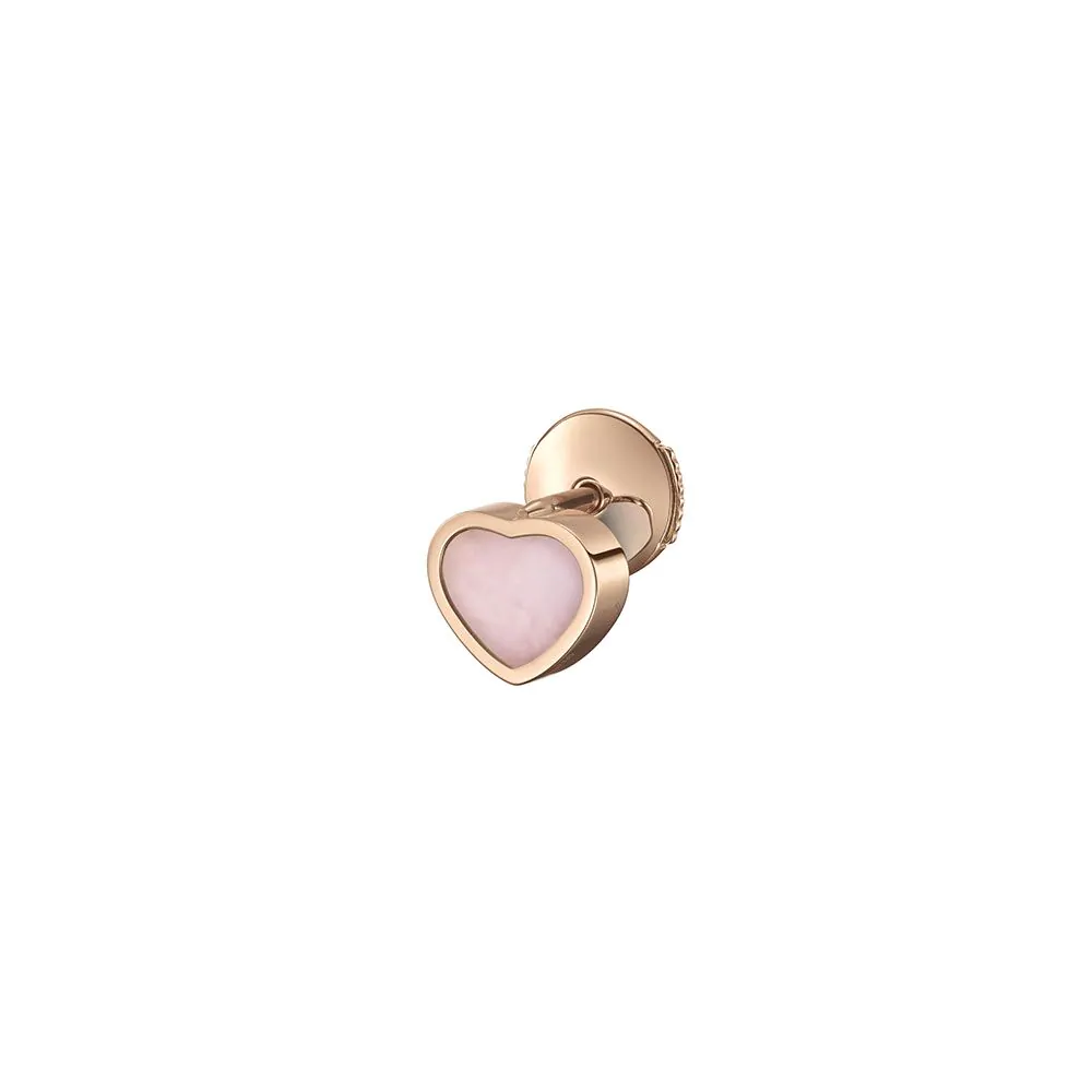 Chopard My Happy Hearts 18ct Rose Gold & Pink Opal Single Earring 83A086-5622