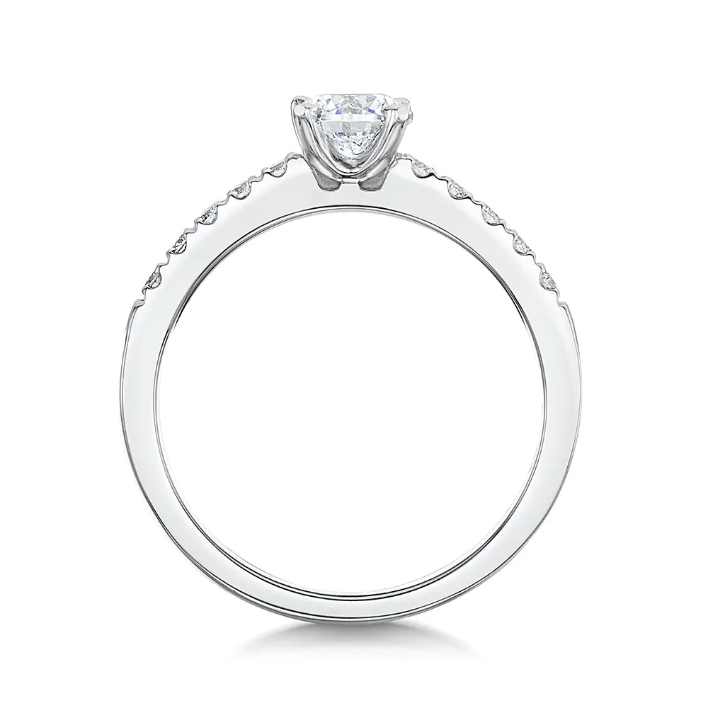 Platinum 0.57ct G VS1 Brilliant Cut Diamond Ring