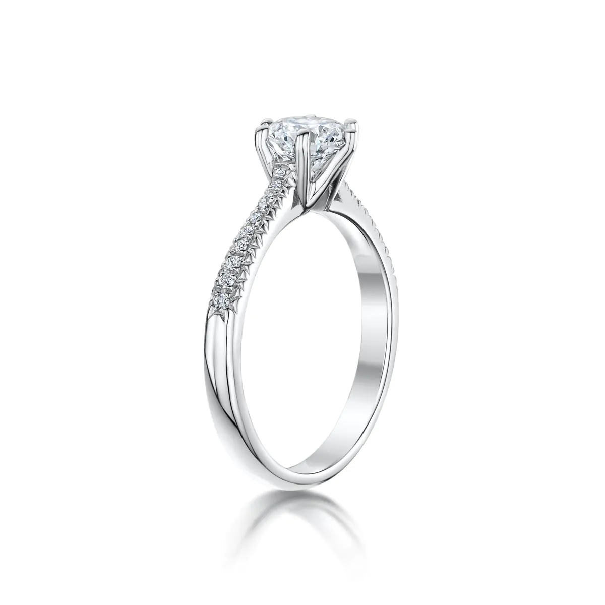 Suzanne Platinum 0.40ct G SI1 Brilliant Cut Diamond Ring