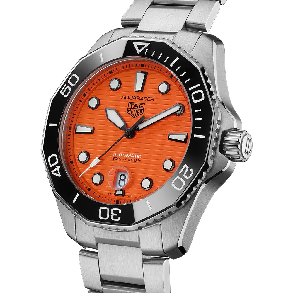 TAG Heuer Aquaracer Professional 300 Orange Diver 43mm Watch WBP201FBA0632